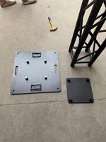 Plaque de base en alliage d'aluminium pour éclairage de scène de DJ Tour pour stand d'exposition à la mode Truss Square Roof Truss Steel