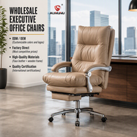 Chaise de bureau de direction ALINUNU, directement de l'usine, chaise de bureau ergonomique à dossier haut avec coussin d'assise épaissi