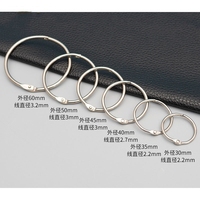 Großhandel Metall Lose blatt Binde ringe Kalender Album Buchbinder Notizbuch Offene Ringe Binder Schlüssel bund Charms für Schreibwaren