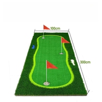 Tapis d'entraînement de golf intérieur extérieur OEM Tapis d'entraînement de golf portable Putting Green avec drapeau