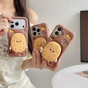 เคสโทรศัพท์ซิลิโคน TPU นิ่มลายการ์ตูน 3 มิติ สำหรับ iPhone 17 16 <span class=keywords><strong>Pro</strong></span> <span class=keywords><strong>Max</strong></span> 15 Plus 14 13 <span class=keywords><strong>12</strong></span>  ฝาหลังน่ารัก - Product Image 1