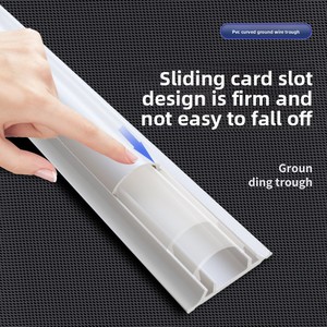 Ducto de Cableado Curvo de <span class=keywords><strong>PVC</strong></span>, Ignífugo, de Montaje Superficial, Cableado Invisible Expuesto, Ducto de Cable para Exteriores, Accesorios Blancos, Codo Hx-06 - Product Image 5