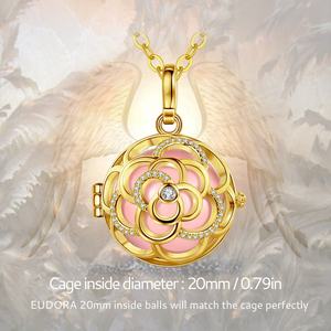 Kalung pemanggil malaikat liontin <span class=keywords><strong>Bola</strong></span> harmoni Meksiko emas untuk wanita hamil - Product Image 2