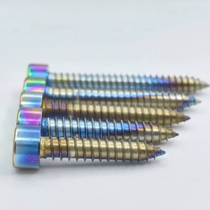 Vis autotaraudeuses à tête hexagonale en titane bleu brûlé <span class=keywords><strong>M4</strong></span> X 10 mm 12 mm 16 mm 20 mm 25 mm 30 mm pour modification de moto - Product Image 2