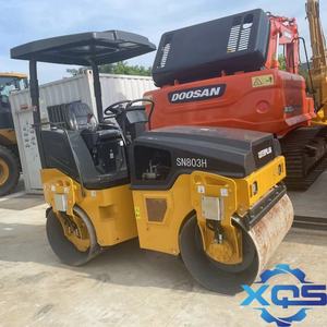 เครื่องสร้างถนนแบบดรัมเดี่ยวใช้ SN803H อัดแมวลูกกลิ้งถนนลูกกลิ้งแบบ CS683 - Product Image 2