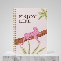 Carnet à spirales imprimé animalier en gros, journal/agenda personnalisé avec logo