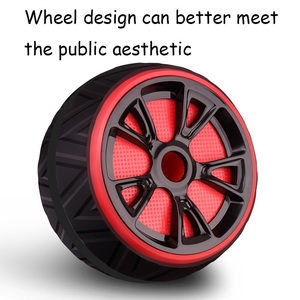 Màu đỏ và màu đen có thể điều chỉnh cho <span class=keywords><strong>AB</strong></span> Con lăn thân thiện với môi PP và PE với ABS bánh xe cho nhà phòng tập thể dục bụng tập thể dục làm bằng EVA - Product Image 5