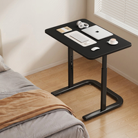 Meja Kantor Ergonomis Lipat Kontemporer dengan Ketinggian yang Dapat Disesuaikan, Berkualitas Tinggi untuk Ruang Tamu, Komputer, Notebook, PC