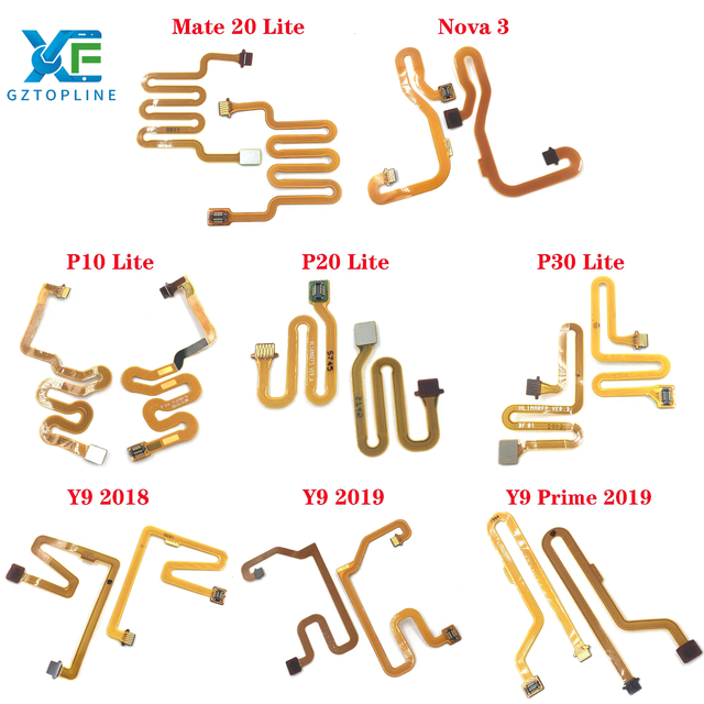 Original Home Button Flex V20 30 V30 40 V40 50 Se V50 Lite 6x 7x 8x 9x 10x Fingerprintes Sensor for huawei Honor