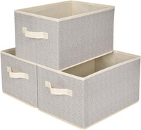 Boîte de rangement pliable pour étagères, bacs de rangement de placard en tissu boîte Cube avec poignées organisateur de rangement de jouets pour vêtements