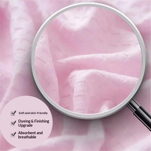 Peignoir gaufré printemps-été pour femme, combinaison <span class=keywords><strong>de</strong></span> sauna épaisse, robe <span class=keywords><strong>de</strong></span> bain absorbante à séchage rapide pour <span class=keywords><strong>homme</strong></span>, idéale pour les vacances - Product Image 3