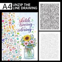 Carnet de coloriage personnalisé avec logo : le meilleur cahier d'exercices de contrôle du stylo et de gribouillage pour l'entraînement à la concentration, en stock, échantillon gratuit