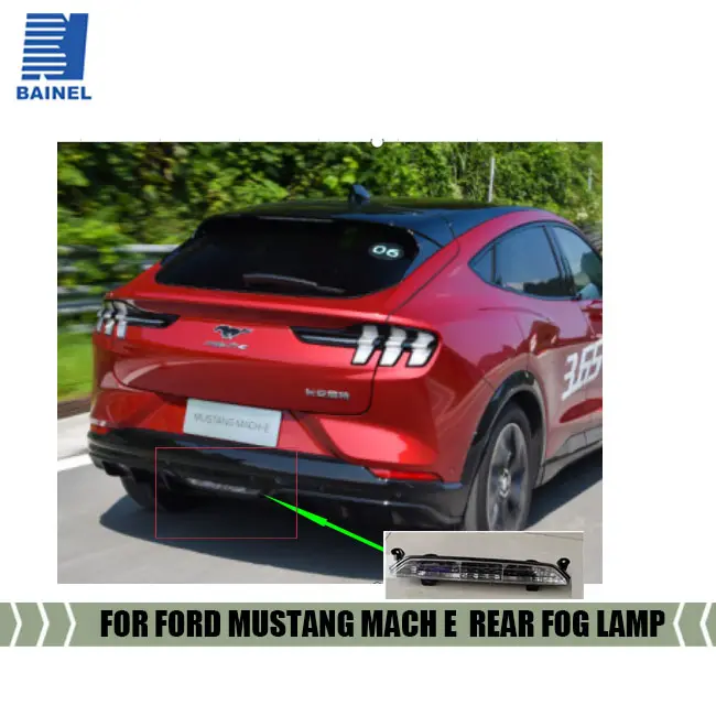 Untuk Ford Mustang Mach E 2021-2023 Bumper Belakang Lampu Ekor Lampu Kabut Belakang LED
