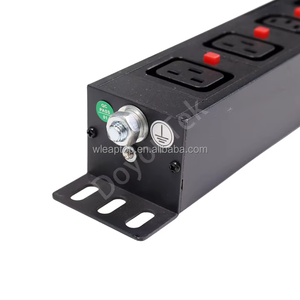 PDU แบบติดตั้งบนชั้นวาง AC แบบพื้นฐาน พร้อมช่องจ่ายไฟ C13 หลายช่อง ระบบป้องกันวงจร และไฟแสดงสถานะ LED สำหรับอุปกรณ์ศูนย์ข้อมูล - Product Image 5