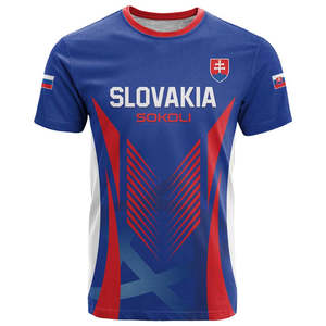 T-shirt respirant à manches courtes et col rond pour homme, coupe ajustée, édition spéciale Jour National de la Slovaquie 2026 - Product Image 2