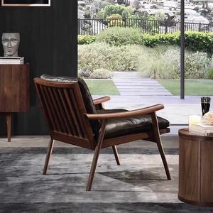 Sillón moderno <span class=keywords><strong>de</strong></span> piel sintética con acento, sala <span class=keywords><strong>de</strong></span> estar <span class=keywords><strong>baratas</strong></span> para <span class=keywords><strong>sillas</strong></span> reclinables, sillón <span class=keywords><strong>de</strong></span> madera, muebles tapizados - Product Image 4