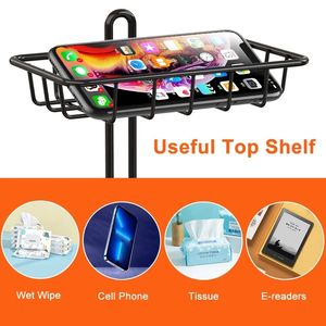 DB 2-Pack Free <b>Standing</b> Toilet Paper Holder Modern Design No Drill Bathroom Roll Stand <b>Shelf</b> Organizer - Product Image 4