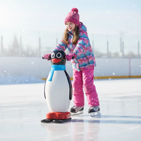 QIQU QQ-HT Patin à roulettes Dolphin Ride-On à double usage, étanche, pour activités parent-enfant, avec aide à la marche assise et poussoir d'entraînement
