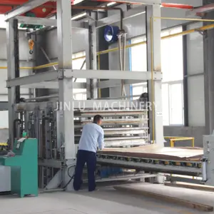 JINLU Automatic Artificial Quartz Stone Big Slab Production Line, Artificial Marble Quartz Stone Carrara,Calacatta for Kitchen