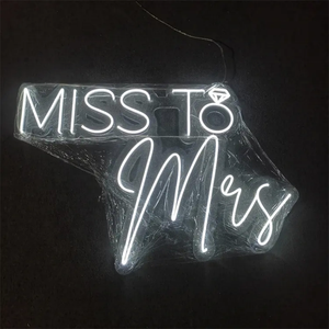 ไฟ LED ประดับผนังงานปาร์ตี้ไฟนีออนป้ายไฟ Miss TO MRS ไฟนีออนสำหรับตกแต่งผนัง - Product Image 4