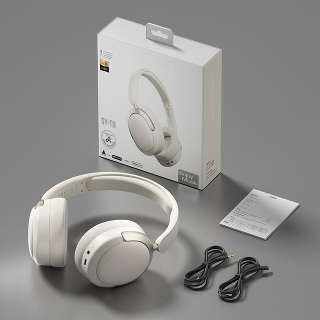 Hot SY-T8 Wireless Gaming BT V5.3 Stereo Surround Sound Earphones ANC Noise Cancelling Headset Headphones