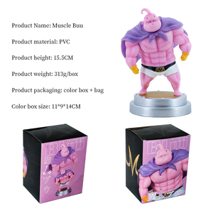 Offre Spéciale dessin animé <span class=keywords><strong>rose</strong></span> monstre Anime Figure 15.5cm PVC Action poupée énorme graisse Majin Buu Muscle Ver. pour collectionneurs pour jouets d'affichage - Product Image 2