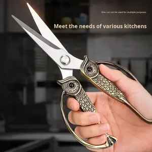 올빼미 가위 3CR13 블레이드 다기능 닭뼈/창문꽃 자수 가위 (사무용, 수공예용, 학생용) - Product Image 1