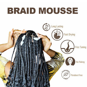 <span class=keywords><strong>Mousse</strong></span> para Peinar sin Residuos, Fijación <span class=keywords><strong>Extra</strong></span> Fuerte, Alto Brillo, Hidrata el Cabello, Ligero, para Trenzas, Twists y Locs - Product Image 3