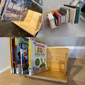 حامل خيزران 80-50 حامل تسجيل ، تخزين السجلات ، منظم تصميم حديث للمجلات ، الكتب ، الملفات ، الألبومات - Product Image 5