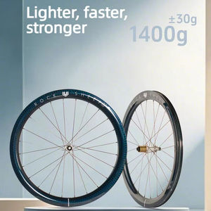 MCLEO MCELO Roue de route en carbone légère 1400g T800 avec moyeu à blocage central à rayons plats et corps de boîtier de roue libre HG/XDR pour frein à disque et axe traversant - Product Image 1