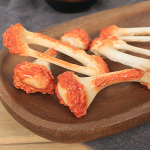 Modèles simulés d'os de cuisse et d'aile de poulet, porte-clés créatifs, originaux et amusants, breloques pour sacs à dos et ornements pour cartables. - Product Image 3