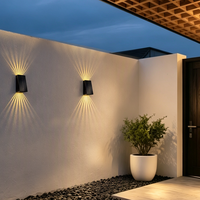 Applique murale solaire LED extérieure IP54 étanche, alimentée par énergie solaire, 2 niveaux de luminosité, avec capteur de nuit automatique, pour villa, cour, porche, jardin