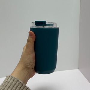 Vaso Térmico de Acero Inoxidable Mate de 12 oz, con Logotipo Personalizado, Aislado al Vacío, para Viajes, Café, con Tapa Abatible, para Auto, Oficina, Aire Libre - Product Image 6