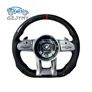 Volante Professionale in Fibra di Carbonio e Pelle con Design a Libellula per Mercedes Benz <span class=keywords><strong>AMG</strong></span> W204 W205 <span class=keywords><strong>W212</strong></span> W214 W215 W218 W223 - Product Image 3