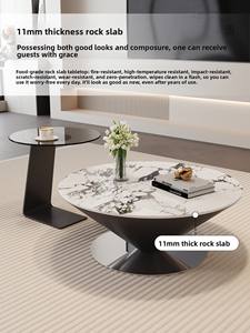 軽量高級高級高級高級コーヒーテーブルセットUFOスタイルフローティングロックプレートリビングルーム家庭用家具小アパート芸術 - Product Image 3