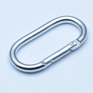 Promosi 4cm kait <span class=keywords><strong>Oval</strong></span> aluminium <span class=keywords><strong>Carabiner</strong></span> dengan akhir polos untuk Dompet & pegangan - Product Image 2