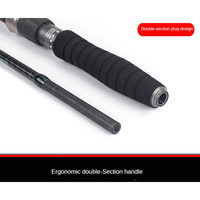 Canne à pêche FJORD OEM Saltist Light Jigging 1,75 m en fibre de carbone ultra-légère avec guides Fuji, idéale pour la pêche au bar en eau salée