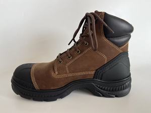 Chaussures de sécurité en cuir nubuck épais de qualité supérieure DSF53, bottes de travail pour hommes, grandes tailles 38 - 47 - Product Image 1