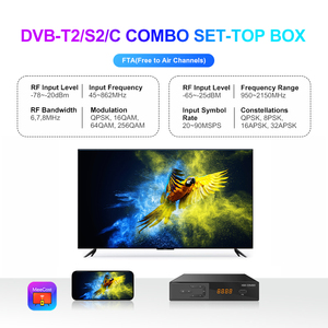Boîtier <span class=keywords><strong>TV</strong></span> numérique par satellite MeeCast Combo HD DVB-S2/T2/C H.265 GX6605H Wi-Fi double bande métallique Garantie de 12 mois - Product Image 2