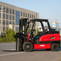 Chariot élévateur électrique certifié CE ISO 2 3 4 5 tonnes 2500 3000 kg, batterie au lithium, chariot élévateur à 4 roues pour la construction et l'agriculture