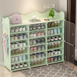 <b>Shoe</b> <b>Rack</b> Cabinet Plastic Multi Layer Dustproof <b>Storage</b> For Home Dormitory Modern Minimalist Design Freestanding - Product Image 1