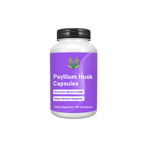 Capsules de Psyllium OEM ODM avec fibres alimentaires pour favoriser la régularité digestive, capsules de Psyllium à fibres solubles - Product Image 1