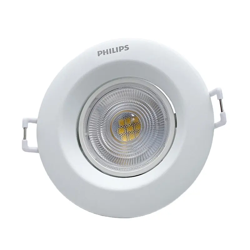 Philips-foco LED brillante constante, 4W5.5W, incrustado 75MM, ángulo ajustable en la pared de fondo del restaurante de invitados