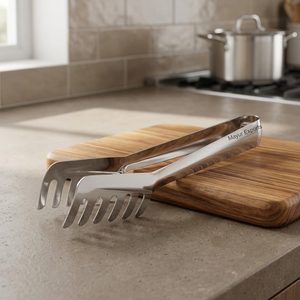 Mayur Exports Stainless Steel Eco-Friendly <b>Spaghetti</b> Tong Model 7047 for Wine Use - Product Image 3