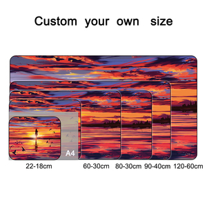 Manufacturer Custom Size Sea Sunset Gaming Mouse Pad XL Large <b>Extended</b> Mousepad Big Mouse Mat <b>Desk</b> Pad with Rubber Neoprene Base - Product Image 2