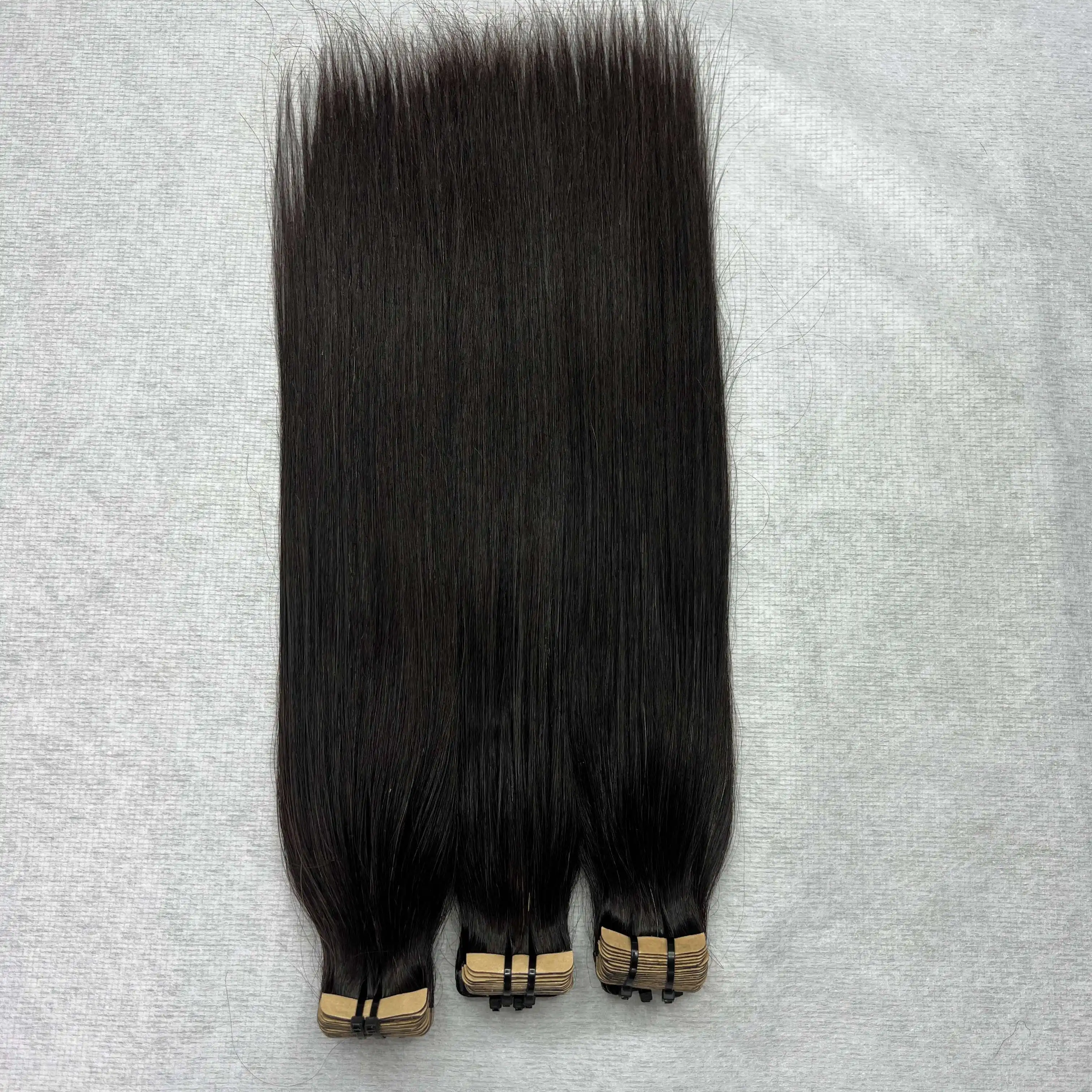INBOX NOW FOR SALE ON CHRISTMAS Straight Tape In Hair Extensions Vietnamese Raw Virgin Human Hair Natural Color