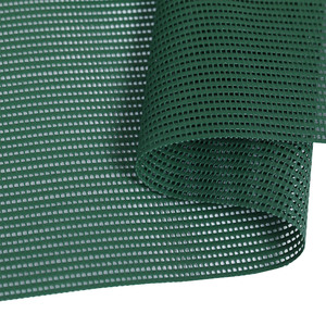 100% <span class=keywords><strong>Polyester</strong></span> Dệt Kim Đồng Bằng Nhiều Lớp Warp 240G 270G Trọng Lượng Nhẹ NFPA Vải Lưới Màu Vàng 6T Vải Tráng PVC Vải Tarp Vải - Product Image 4