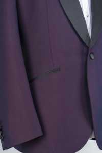 <span class=keywords><strong>Costume</strong></span> de <span class=keywords><strong>mariage</strong></span> en Satin noir pour hommes, sur <span class=keywords><strong>mesure</strong></span>, de luxe, de qualité, châle, revers marron, <span class=keywords><strong>costume</strong></span> de smoking pour hommes - Product Image 4