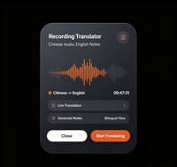 Enregistreur vocal IA ultra-mince format carte de crédit, prise de notes intelligente avec transcription vocale et résumé de réunion IA BT