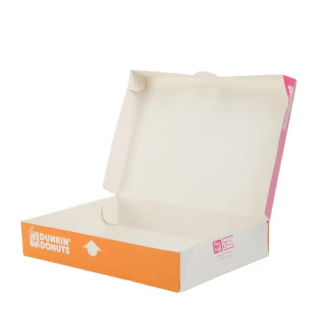 環境に優しい包装箱のコスチュームは、包装用の甘いドーナツボックスを持ち帰ります